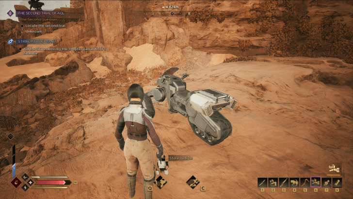 Store the Bike With the Vehicle Backup Tool