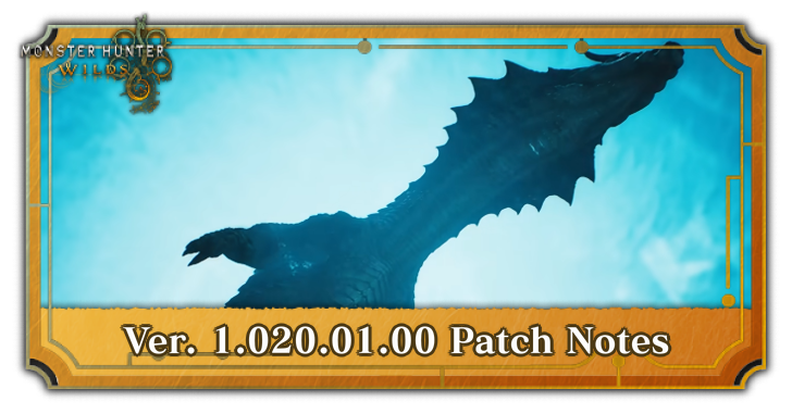 Version 1.020.01.00 Patch Notes