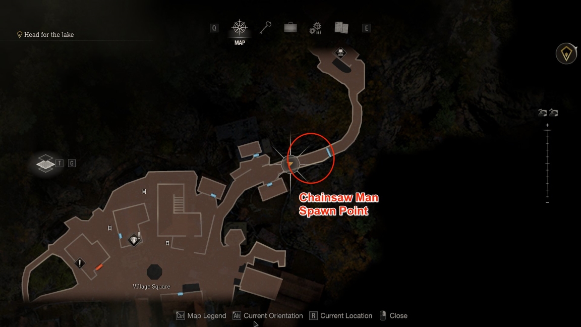 Resident Evil 4 - Chainsaw Man Gate MAP