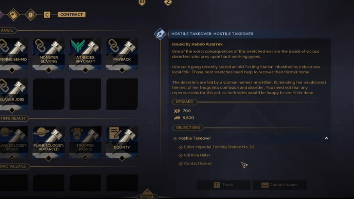 Hostile Takeover Contact Issuer