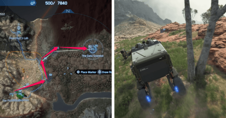 Death Stranding 2 Pillar Rocks Route