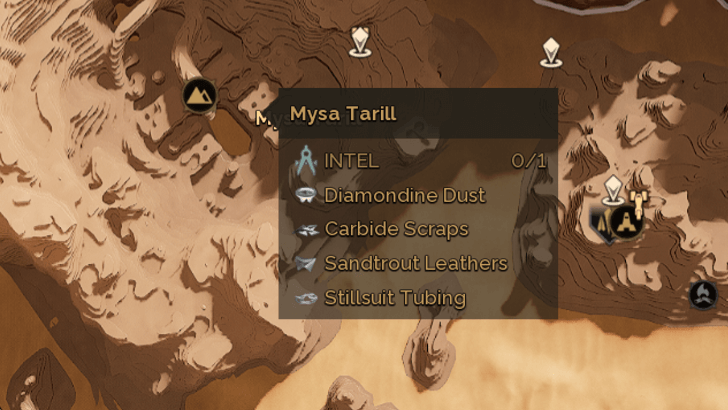 Sandtrout Leathers Overworld Location