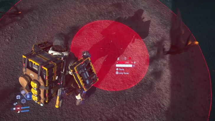 Aim Grenade at Ground