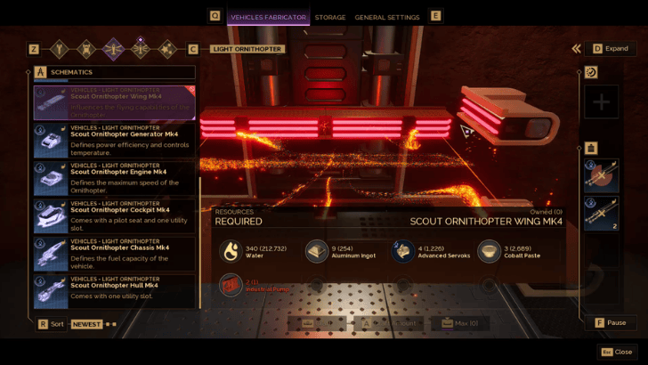 Crafting Scout Ornithopter Mk4