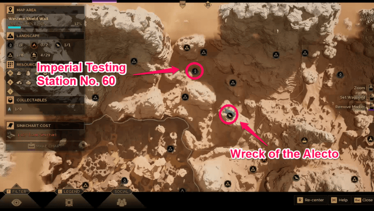 Western Shield Wall Location