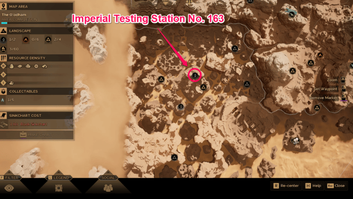 Imperial Testing Station No. 163 Location