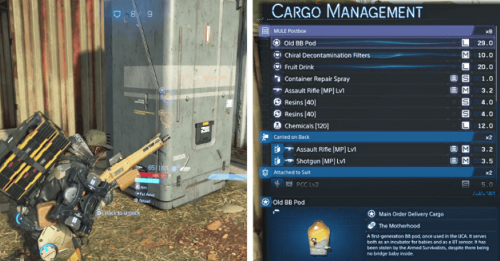 Death Stranding 2 Old BB Pod Postbox