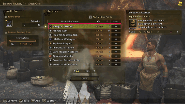 Smelt Seregios and Lagiacrus for Oricalcite