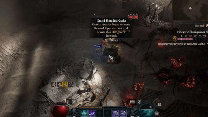 Defeat the strongroom boss to obtain the blood relic