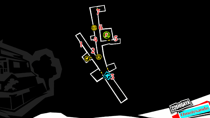 Zoshigaya Tabby Cat Locations Marked