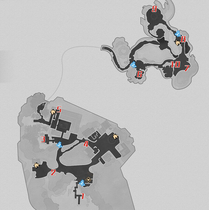 Honkai Star Rail - Aedes Elysiae Creation Nymph Map
