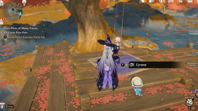 HSR Memory Crystal Shard - Talk to Cyrene in Aedes Elysiae