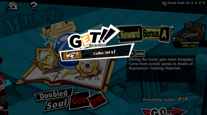 Rush Event Coffee Aid Reward