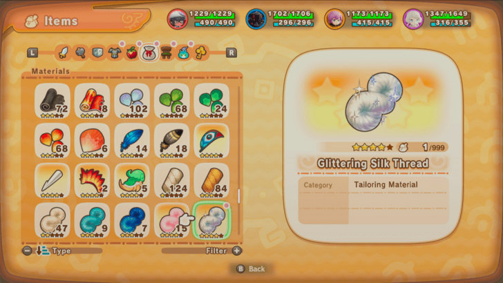 Glittering Silk Thread