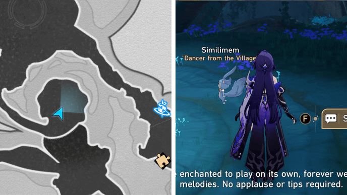 Honkai Star Rail - Talk to Similimem in Aedes Elysiae