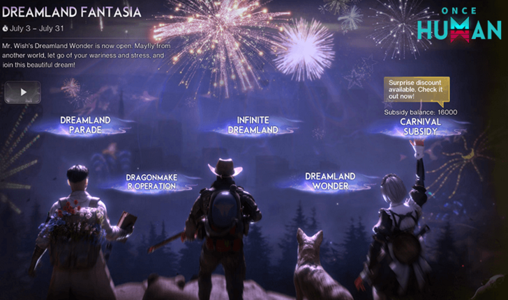 Once Human - Dreamland Events