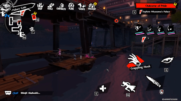 Use your Grappling Hook to maneuver across the wooden boards