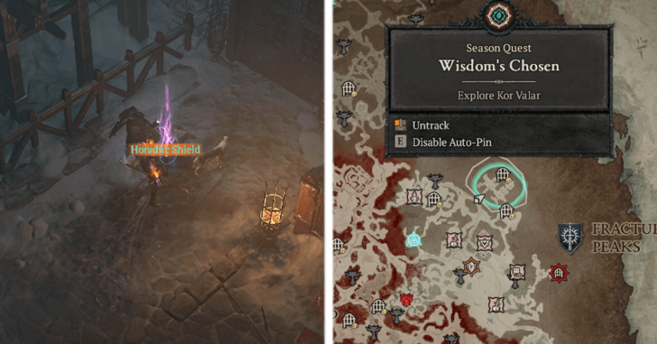 Go to Kor Valar and find the Horadric Shield