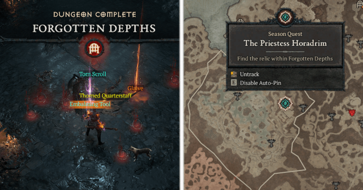 Enter Forgotten Depths and find the Embalming Tool