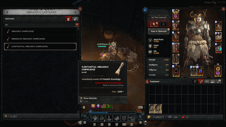 Craft Horadric Knowledge