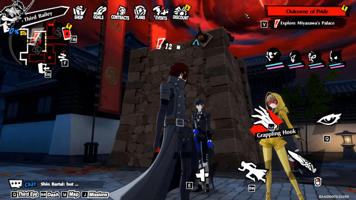 Defeat the enemy, then use the grappling hook to reach the Castle Gate Lock (Right)