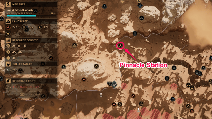 Pinnacle Station Location