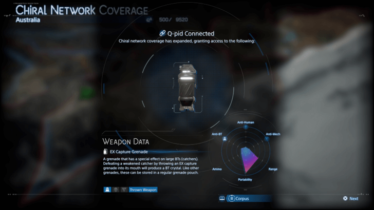 Death Stranding 2 EX Capture Grenade