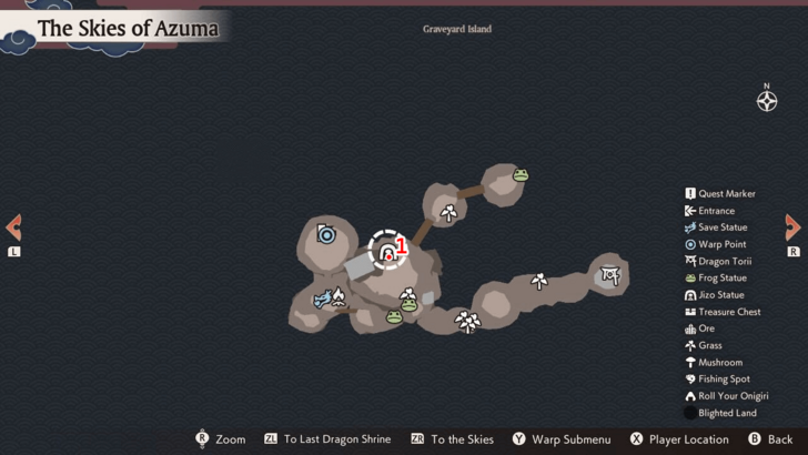 Graveyard Island Jizo Statue