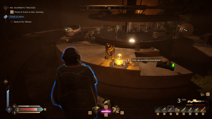 Testing Station No. 163 Yellow ID Band