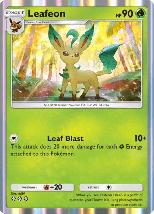 Pokemon TCG Pocket - A3b 002 Leafeon