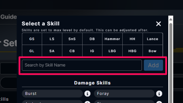 Search by Skill Name