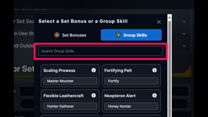 Search Group Skill
