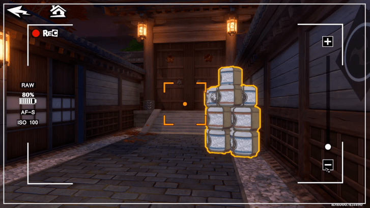 Use the Timeline Module Camera to set the bales of rice upright