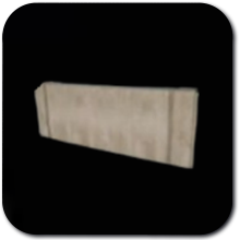 Atreides Stronghold Half Wall