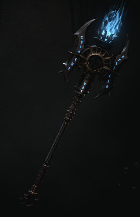 Diablo 4 - Greataxe of the Iron Demon Weapon Transmog