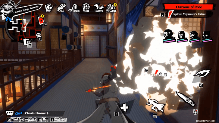 Go to the other side of the floor and destroy the door to advance