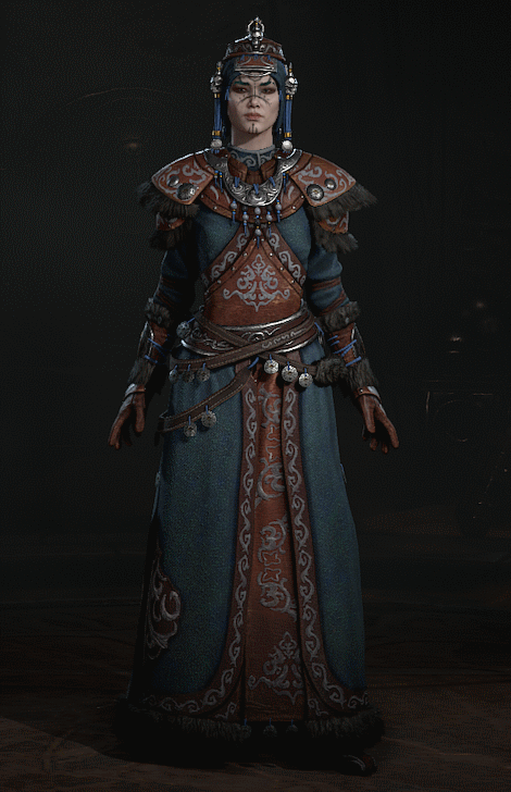 Diablo 4 - Russet Veld Enchanter  Armor Set Transmog