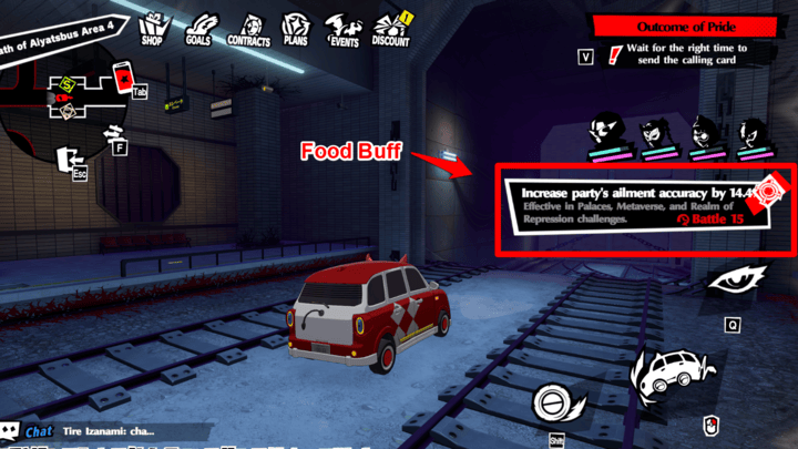 Persona 5 Phantom X - Food Buff