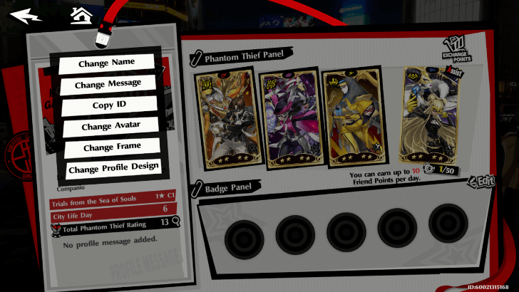 P5X List of Profile Edits