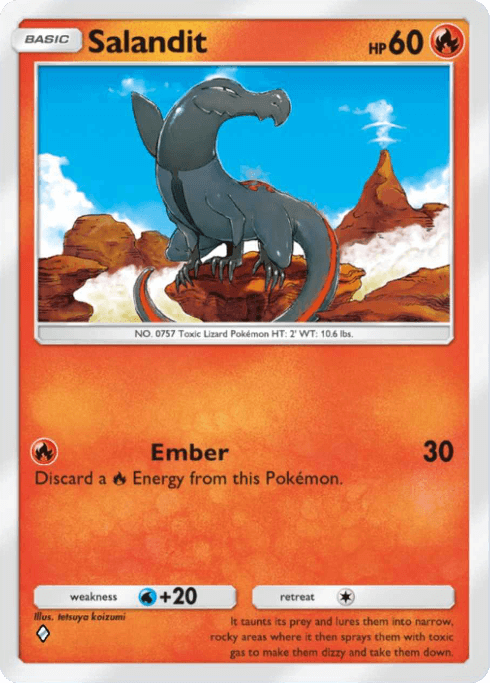 Pokemon TCG Pocket - A3b 014 Salandit