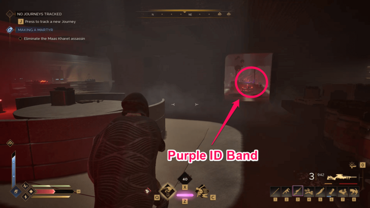 Imperial Testing Station No. 71 Purple ID Band