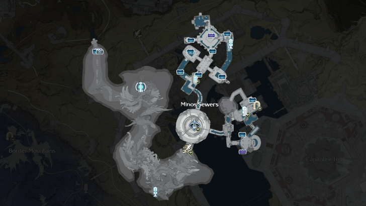Minos Sewers Map