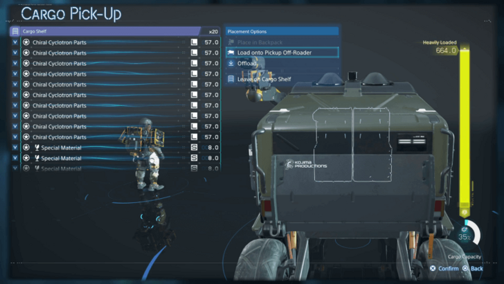 Death Stranding 2 Chiral Cyclotron Parts and All Special Materials