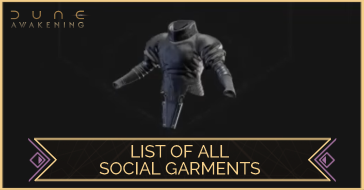 List of All Social Garments