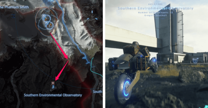 Death Stranding 2 Southern Environmental Observatory Location
