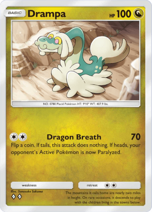 Pokemon TCG Pocket - A3b 054 Drampa