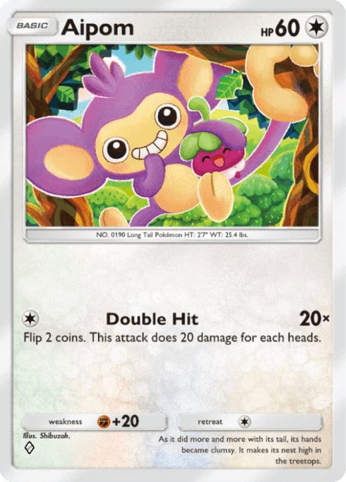 Pokemon TCG Pocket - A3b 058 Aipom