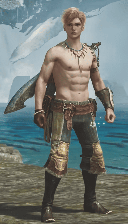 Monster Hunter Wilds - Pinion Necklace α Type 1 Male Set