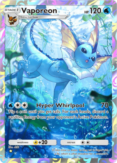 Pokemon TCG Pocket - A3b 072 Vaporeon