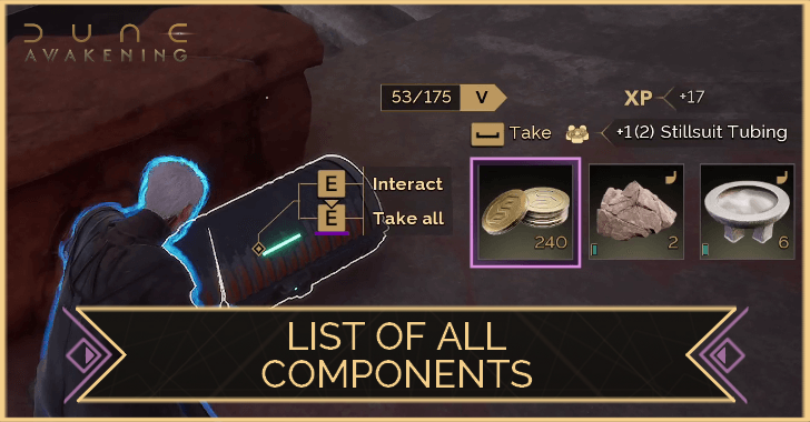 Dune Awakening List of All Components